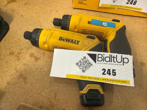 (2) Dewalt Cordless Driver Model: DCF680