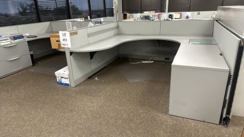 4- Person Haworth Modular Work Stations