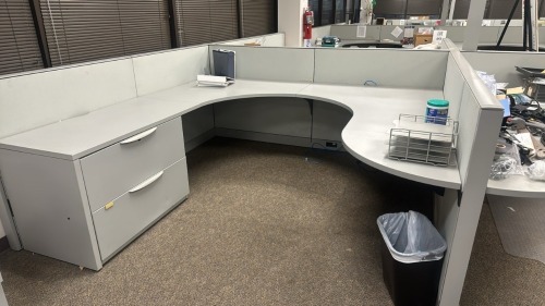 2 Person Haworth Modular Work Stations