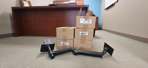 (5) ErgoTron LX Desk Monitor Arms