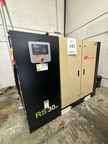 Ingersoll Rand RS30n-A145 Rotary Screw Compressor, 40 HP, 145 PSIG, 147 CFM, 460V, 3-Phase