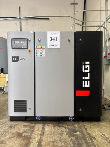 ELGi EG 45-150 V Rotary Screw Air Compressor, 60 HP, 150 PSI, 460V, Neuron III, 2022, MVL3048225