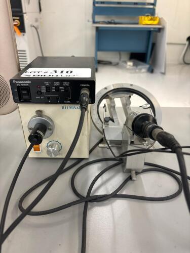 Panasonic GP-KS162 Inspection Camera System w/ Fiber Illuminator & Sharp Aquos 15" LCD Monitor