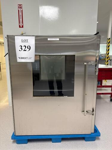 Clean Air Products Stainless Steel Pass-Through Cleanroom Chamber, Windowed Door,