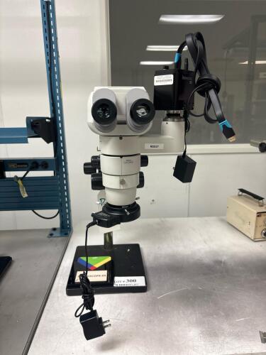 Nikon SMZ800 Stereo Zoom Microscope, Scienscope 4K Camera, WF10X/22 Eyepieces, Achro 0.5x Lens