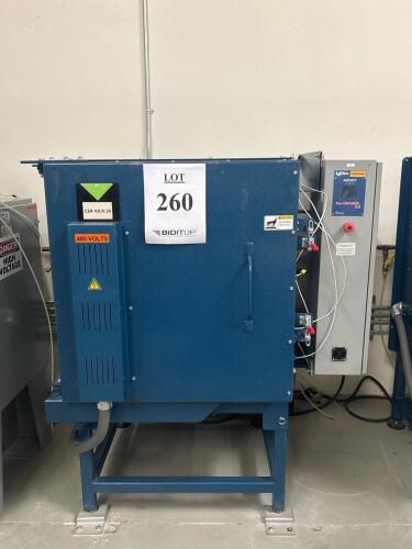 L&L Hercules EL2424-H-480-3P Front Load Kiln, 24x24x27", 9 cu ft, 15kW, Genesis Controller