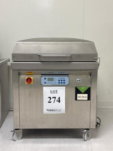 MULTIVAC C400 Vacuum Packaging Machine, 16.5" Seal Bar, 220V, 3.1 kW, Stainless, 2008, Serial 124705