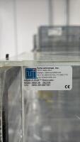 Terra Universal 3950-39 Adjust-A-Shelf Desiccator Cabinet, Acrylic, Stainless Frame, 3 Shelves, CE - 3