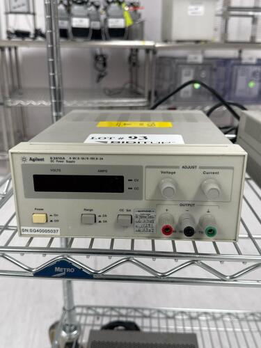 Agilent E3610A DC Power Supply, 0-8V/3A, 0-15V/2A, Digital Display, Single Output, SN: SG40005037
