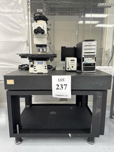 Nikon Eclipse L200 Motorized Fluorescence Microscope, LU Plan Fluor Objectives, X-Cite 120PC Q