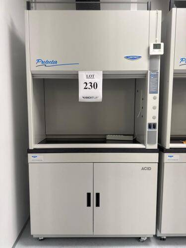 Labconco Protector Premier 4' Fume Hood & Acid Storage Cabinet, Cat# 9901000, 2247400, S/N 250360011
