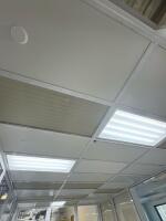 Modular Approximate Dimensions 25' x 12' x 7' Cleanroom/Office Enclosure, Aluminum Frame, 2 Doors, Lighting, Vented Panels - 5