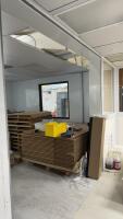 Modular Approximate Dimensions 25' x 12' x 7' Cleanroom/Office Enclosure, Aluminum Frame, 2 Doors, Lighting, Vented Panels - 7