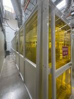 Modular Hardwall Yellow Photolithography Cleanroom Enclosure with UV-Blocking Panels - 2