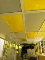 Modular Hardwall Yellow Photolithography Cleanroom Enclosure with UV-Blocking Panels - 3