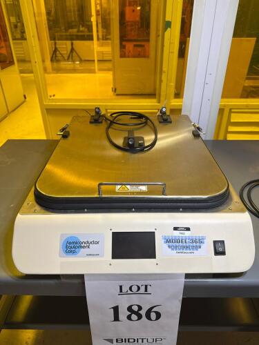 Semiconductor Equipment Corp. Model 365 UV Tape Curing System, 300 mm Wafer Capacity, 365 nm UV-A, Touch Screen Control