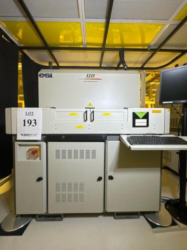 ESI 5335 Laser Drilling System, Nanosecond UV Nd:YAG Laser, 11 W Power, 21 x 25 in Work Area