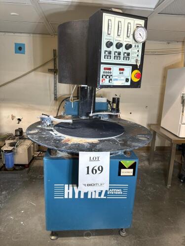 Engis Hyprez Lapping System, 3 Station, 24" Plate, 230V, Programmable Controls, Model: 28LM230VP, SN: 5831M28