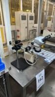 Nikon SMZ645 Stereo Zoom Microscope with 10x Eyepieces, Boom Stand, and Fiber Optic Illuminator - 2