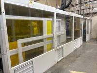 Modular Industrial Cleanroom/Laser Safety Enclosure, 63'x16'x7', Polycarbonate Panels, Ducted - 3