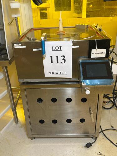 Semiconductor Wafer Spin Coater, 8" Capable, Stainless, Touchscreen,