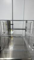 MicronAire Double Chamber Acrylic Cleanroom Desiccator Cabinet, 20"x16"x20", 4 Wire Shelves - 2