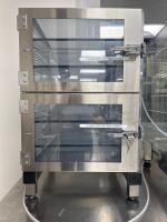 Terra Universal 1609-24 Desiccator Cabinet, Static-Dissipative PVC, 4 Shelves, 25" W x 21.5" D x 65.5" H