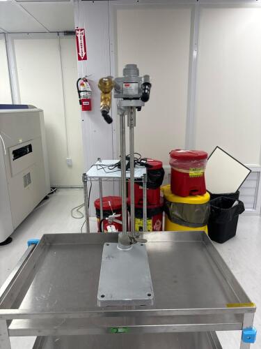 Dayton 2AM-V Air Motor Mixer, 1/2 HP, 2,000 RPM, 316 SS Shaft, Stand Mount