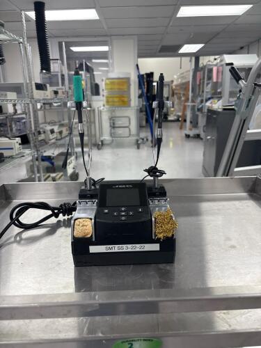 JBC NAE-1C Dual-Channel Nano Soldering Station with 2 Handpieces and Cleaning Holders
