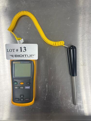 Fluke 51 II Digital Thermocouple Thermometer with Probe, Measures J, K, T, and E-type Thermocouples