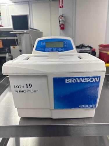 Branson CPX2800H Ultrasonic Bath, Digital Controls, 0.75 Gal, 40kHz, 2020, S/N BGQ072025820B