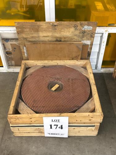 Engis Hyprez HY Copper Lapping Plate, 28" Diameter, Serial 217531, Crated