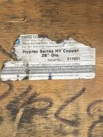 Engis Hyprez HY Copper Lapping Plate, 28" Diameter, Serial 217531, Crated - 2