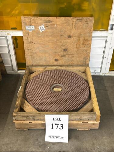 Engis Hyprez HY Copper Lapping Plate, 28" Diameter, Serial 202584, Crated