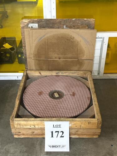 Engis Hyprez HY Copper Lapping Plate, 28" Diameter, Serial 218002, Crated