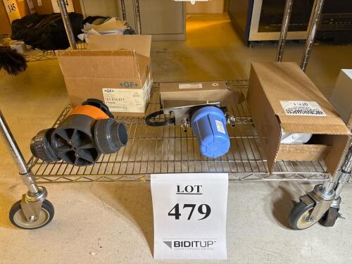 Industrial Valve & Actuator Lot: +GF+ 2" DN50, Electric Actuator, Controllers, Filter, Testers