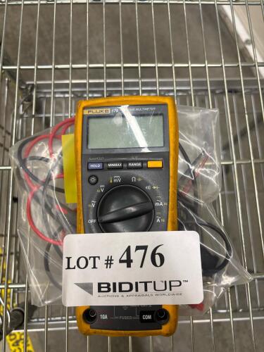 Fluke 179 True RMS & Fluke 77 III Multimeters, CAT III 1000V, with Leads, USA, SN: 90580672, 78890570