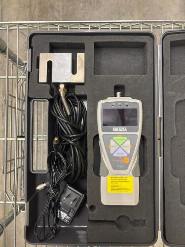 Imada ZTS-I Digital Force Gauge with Load Cell, AC Adapter, Carrying Case, Serial 309654