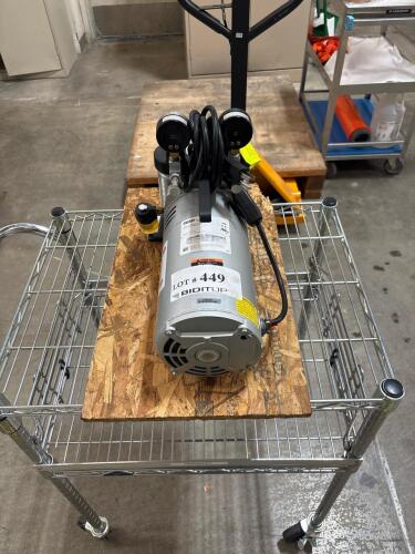 GAST 0523-V4-G588NDX Oilless Rotary Vane Vacuum Pump/Compressor, 1/4 HP, 4.2 CFM, 115/230V