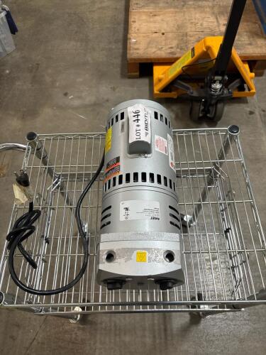 Gast 1023-V131Q-G608NEX Vacuum Pump 3/4HP 1PH 100-230V US Motors C63CXHHB-4943