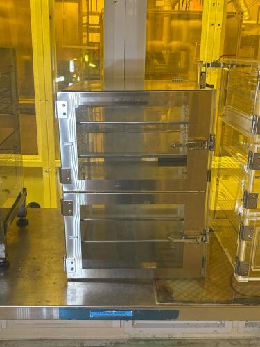Clean Air Products CAP19S-SST-2DR-DBL Nitrogen-Purged Pass-Through Desiccator Cabinet