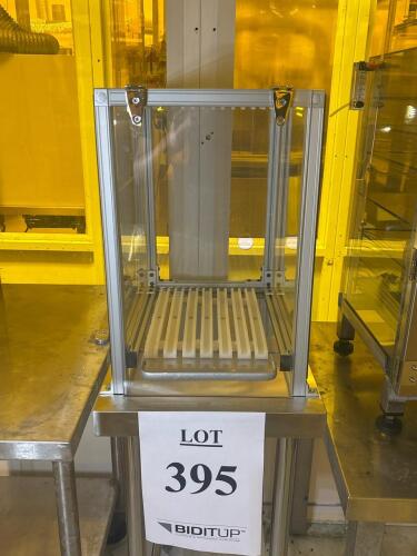Laboratory Chamber, Aluminum/Acrylic, Hinged Door, Roller Track