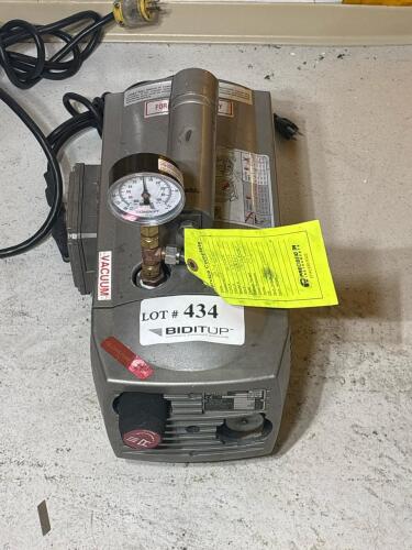Becker WB 80 B4 STP Rotary Vane Vacuum Pump, 0.36 kW, 113V 1-Phase 60 Hz