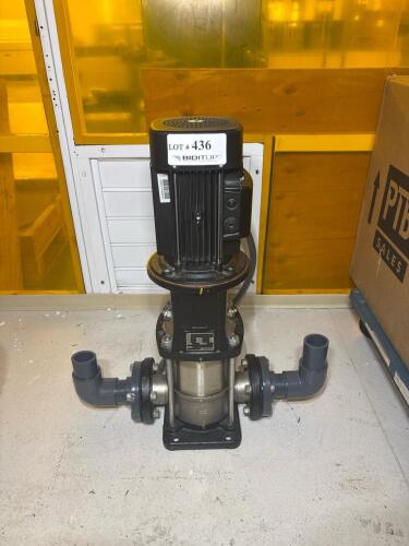 Grundfos CRN10-04 A-P-G-E-HQQE Vertical Multistage Centrifugal Pump, 3 HP, 44 GPM, 104.7 ft Head