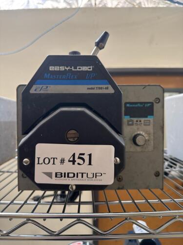Cole-Parmer Masterflex I/P Peristaltic Pump 77410-10, 0.35 HP, 33&ndash;650 RPM, 77601-60 Head
