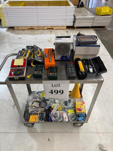 Industrial Test Equipment Lot: Tronovo & Wenvy Ionizers, Extech/Omega Loggers, Consumables, L