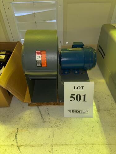 TECO-Westinghouse 0.75 HP 56C Frame Centrifugal Blower with TEFC Motor