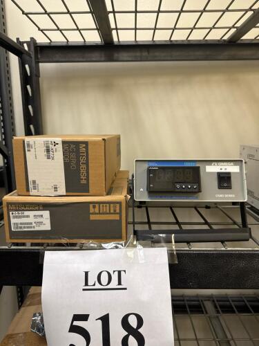 Mitsubishi HF-KP73K Servo Motor, MR-J3M-34L Drive & Omega CS8D Controller Lot, Lot 518