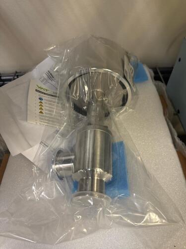 VAT Series 571 All-Metal Angle Valve DN40, Pneumatic Actuator, 1.5" I.D., P/N 57132-KE41