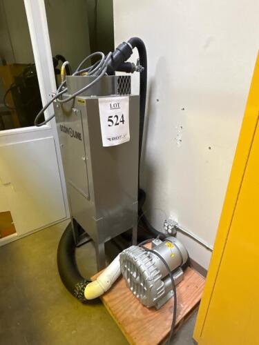 Econoline Dust Collector with Gast R6350A-2 5 HP Regenerative Blower, 220 CFM, 105 in H₂O Pressure